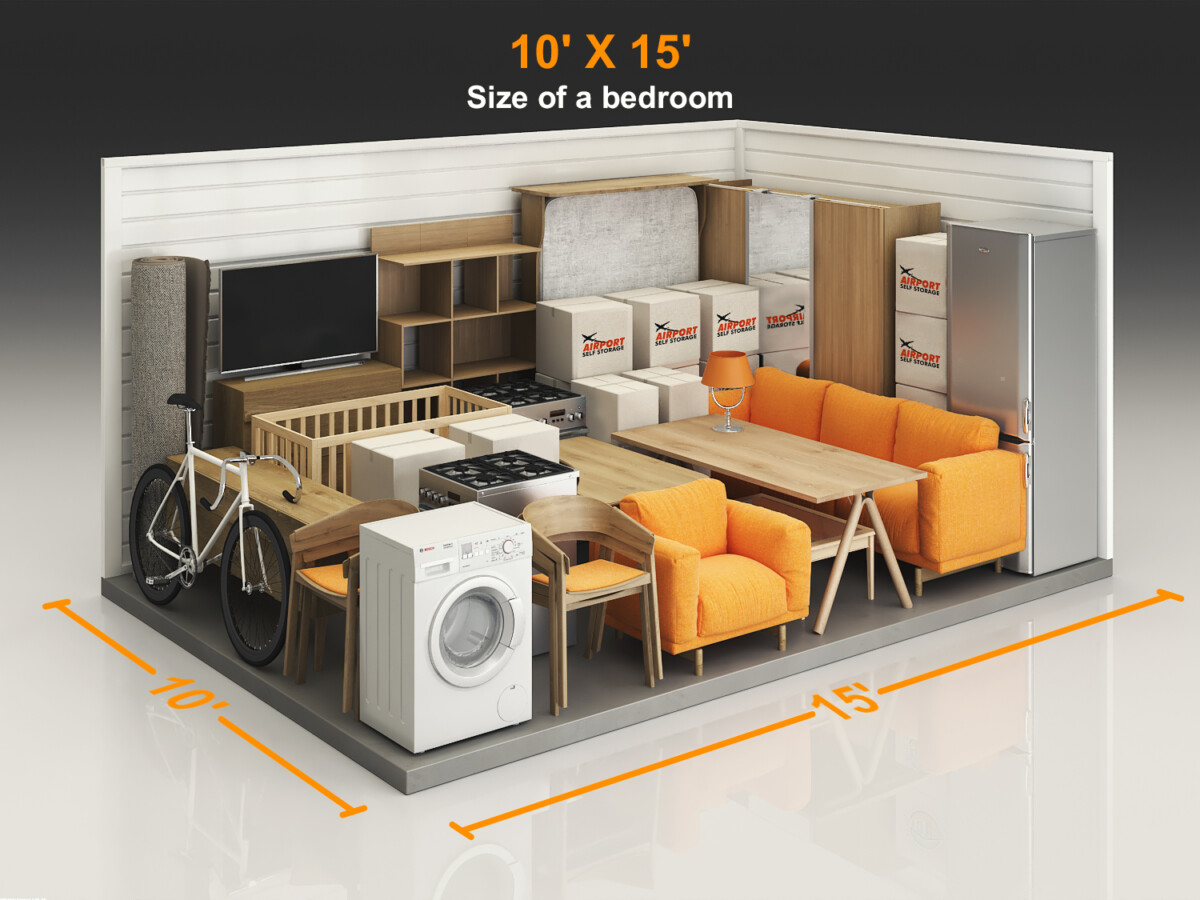 10X15, Airport, Regular, Size of a large bedroom