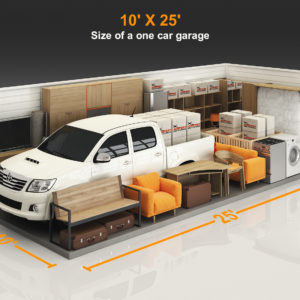 10X25, Airport, Regular, Size of a garage